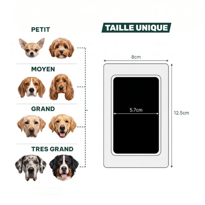 Kit d'empreinte à l'encre pour chien