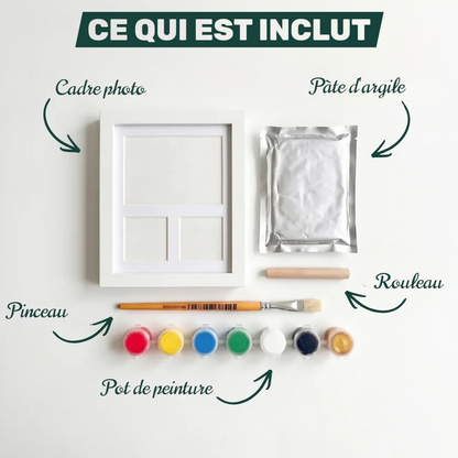 Kit d'empreinte à l'argile pour chat