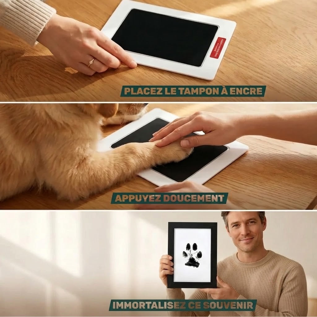 Kit d'empreinte à l'encre pour chien
